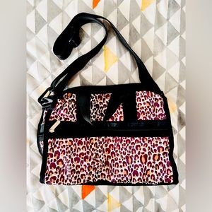 LeSportsac Small Weekender Bag Leopard Print